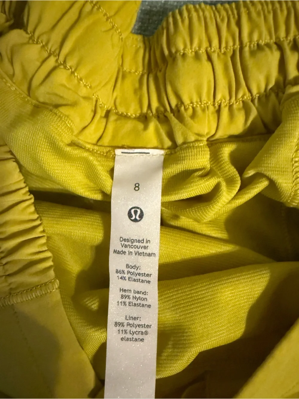 Lululemon Bright Yellow Hotty Hot Shorts (8)